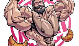 兽人肌肉膨胀漫画,狂野力量与野性魅力的视觉盛宴